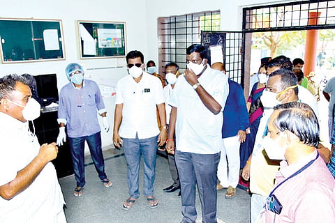 Raghavendra Hitnal Visit Koppal Covid Hospital