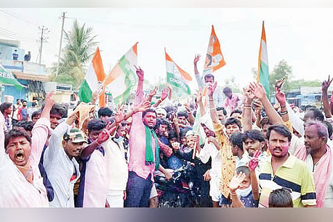 Sindhanuru Election Result Congress Celebration