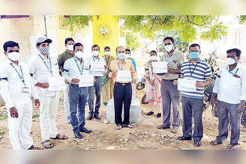 01062021 Hosapete Ayush doctor protest