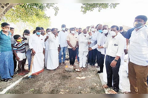 02062021 Sindhanoor MLA Nadagowda Bhomi pooje