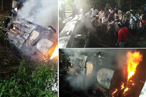 car fire accident
