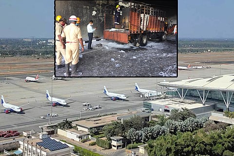 kempegowda international airport fire accident