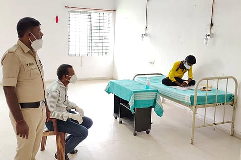 19072021 Koppal SSLC Exam Covid Student exam