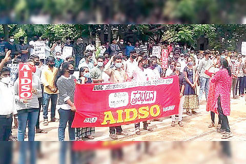 AIDSO Protest at Bellary