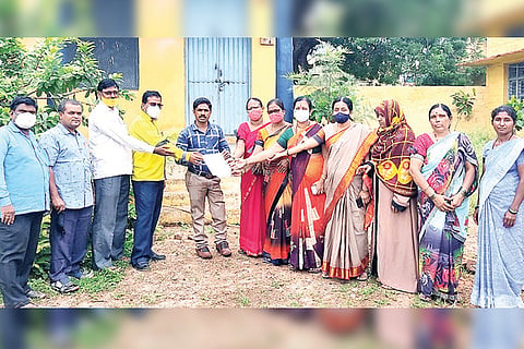 Koppal Teachers Protest Black Belt