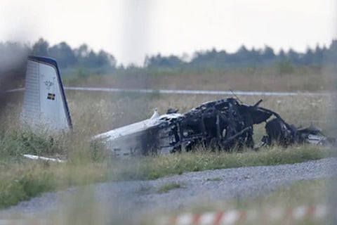 Plane Crashes In Sweden