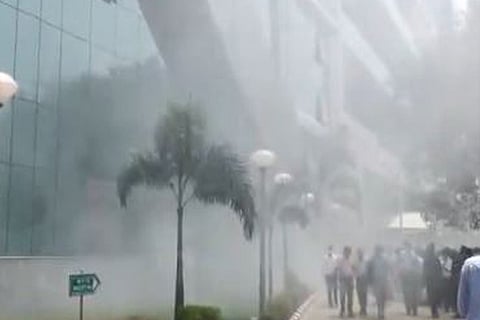 fire accident in cbi office