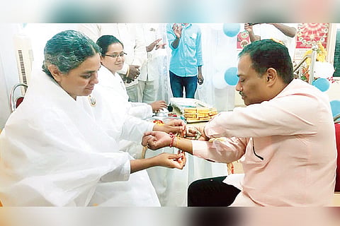 22082021 Raichur MLA Shivaraj Patil Raksha Bhandhan