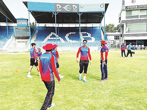 Afghanistan cricket team start training in Kabul for web