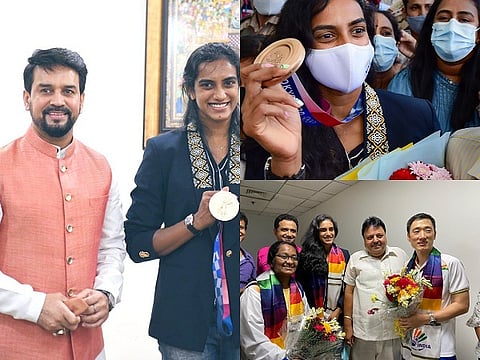 pv sindhu welconm