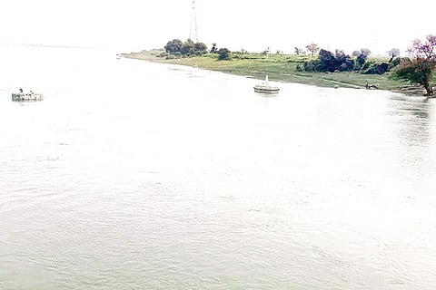 13 Krishna River Water Surrounding Temple