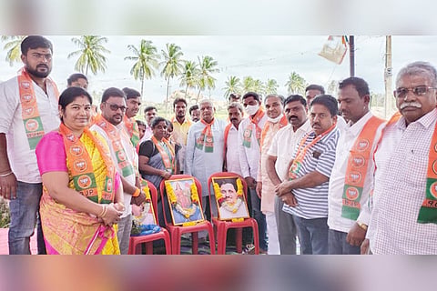 25092021 Gangavati BJP Deendayal Upadhyaya Jayantyutsava