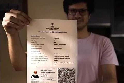 Covid certificate
