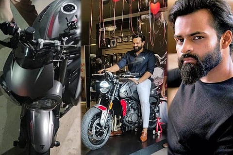 Sai Dharam Tej bike Crae