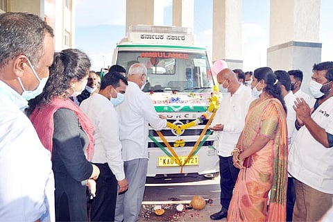 05102021 Koppal News Ambulance inauguration