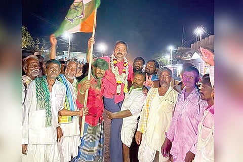 22112021 Kanakagiri Congress suppoters victory
