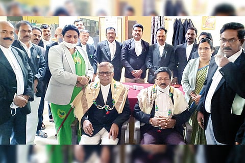 211221 Felicitation and Farewell Program at the Bar Association Harapanahalli