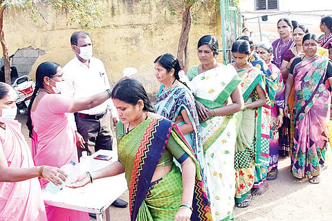 271221 Local Election Voting Que