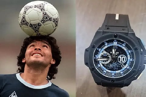 Football legend Diego Maradonas watch