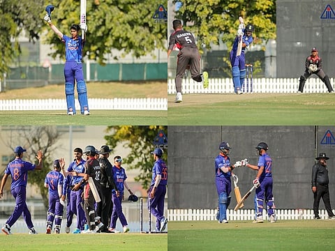 INDIA AND UAC UNDER 19 MATCH FOR WEB