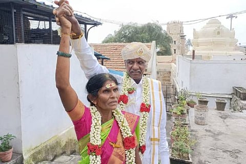 old lovers wedding
