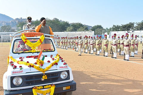 26012022 Koppal Anand Singh Republic day