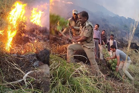 charmadi ghat fire