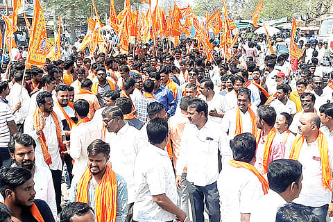 230222 Lingasuguru Hindhu Organation Protest