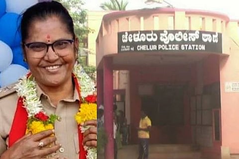 Gubbi taluk Chelur polcie station PSI Vijayakumari