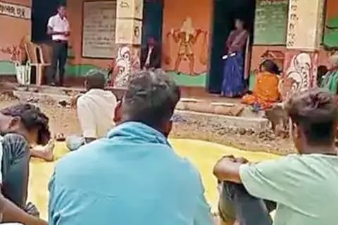 Sarpanch candidates appear for entrance tests
