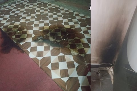 petrol bomb at Tamil Nadu BJP office