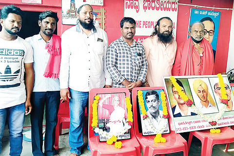 230322 Gangavati CPI ML Bhagat Singh, Sukhadeva Rajaguru Jayantiyutsa