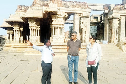 310322 Indian Army Brigadier Rohith Choudary Hampi Visit
