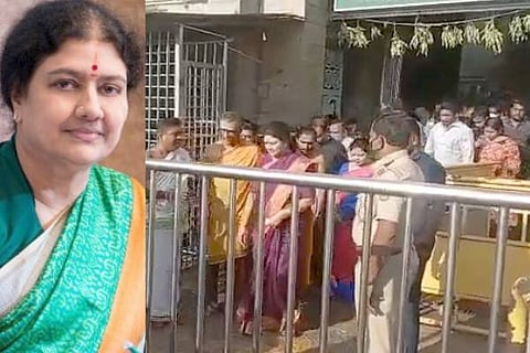 shashkikala natarajan visit chamundi hill