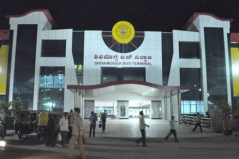 shimoga ksrtc bus stop