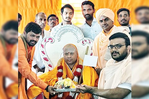 070422 Manvi Honor Shrishaila Jagadguru Swamiji