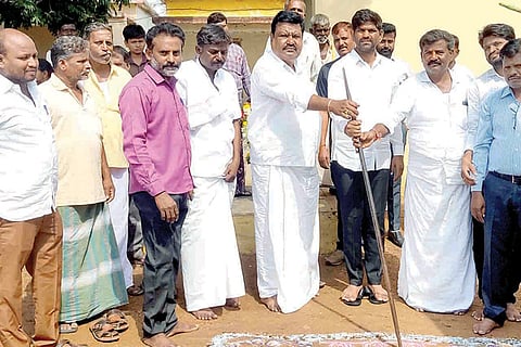 230422 Land worship for development of Ramasagar High School