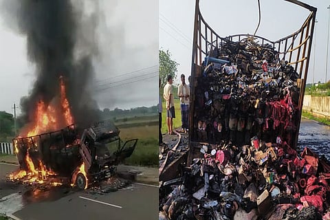 Truck fire