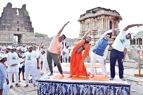 15052022 Hampi Yoga Day