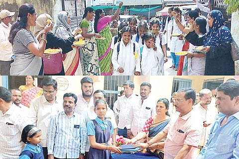 160522 Raichur Childrens wellcome to School