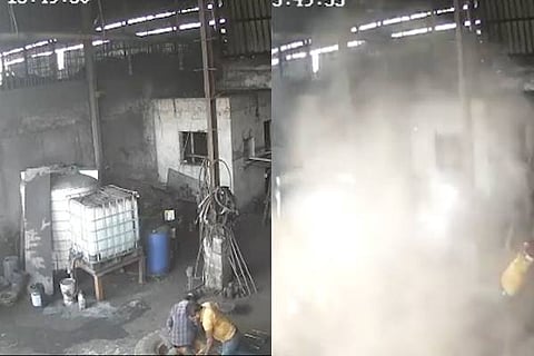 Tyre blast