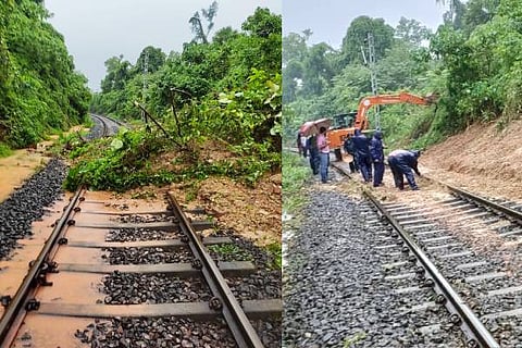 rain manglore train