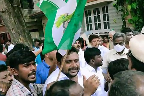 jds protest tumkur