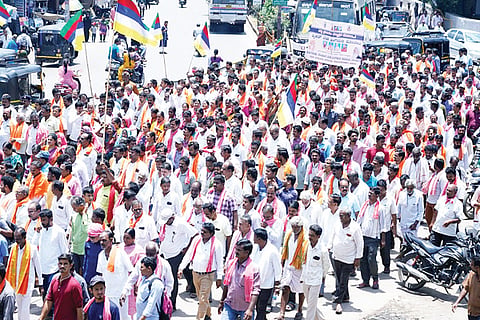 210722 Ballari Jangama Community Protest