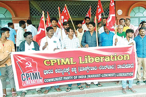 270722 Sindhanuru CPIML Protest