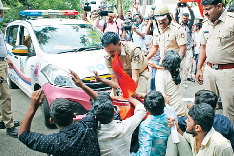 ABVP protest