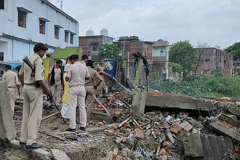 Bihar illegal firecracker unit blast
