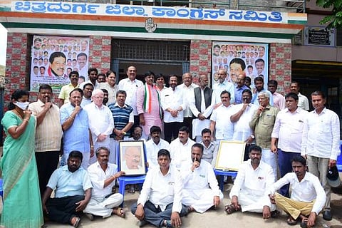 chitradurga-challakere-protest-congress
