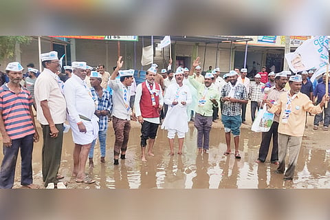 08082022 gangavathi app protest