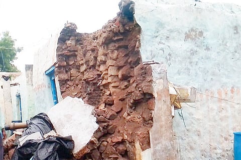 290822 Konchigeri Village House Collapse